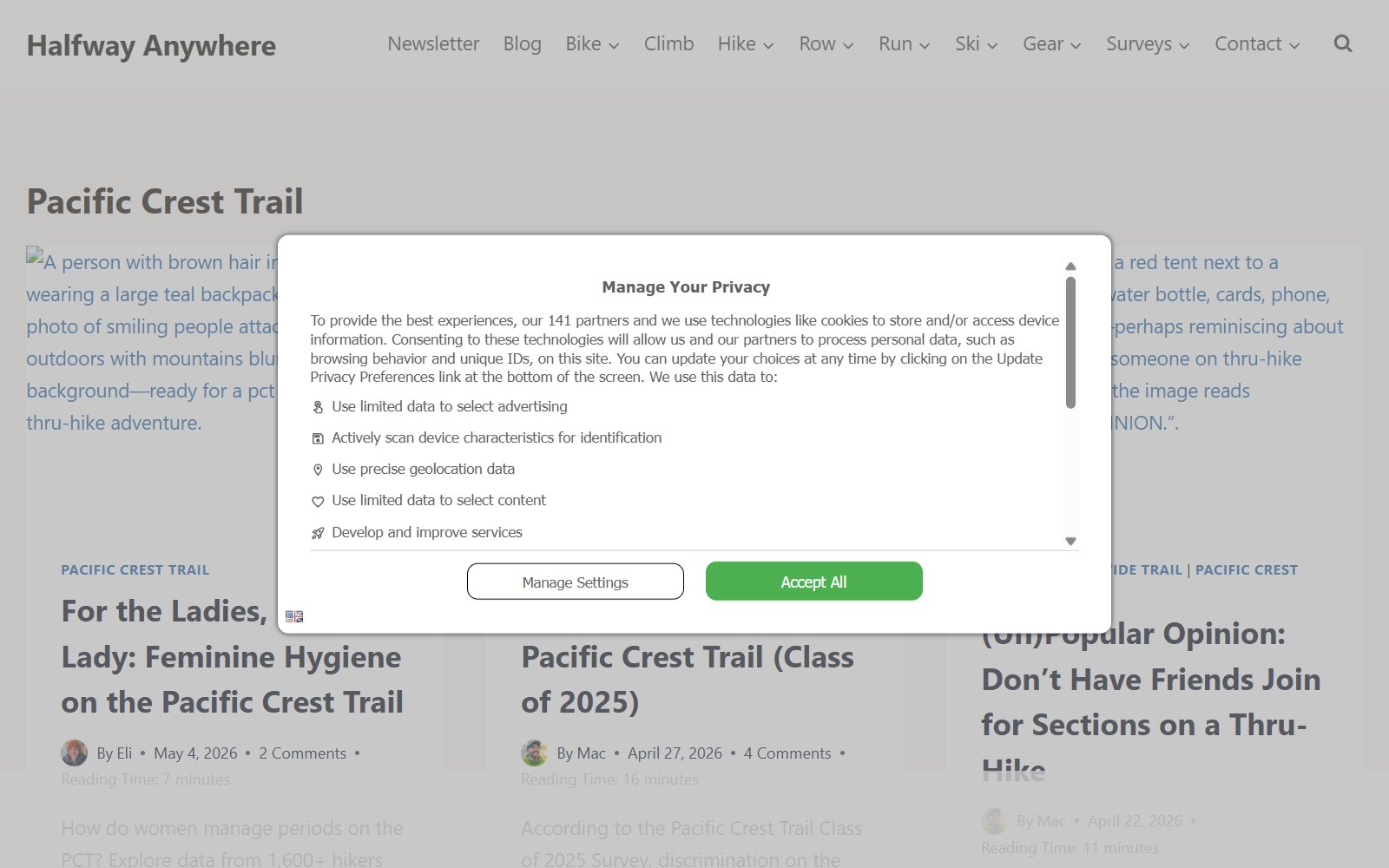 Screenshot of Halfway Anywhere